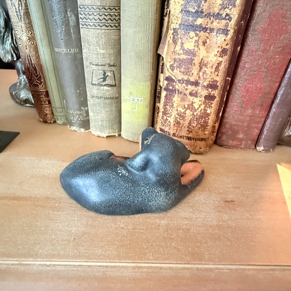 💰3/$15💰OOAK Vintage terracotta dog with glass eyes - Picture 8 of 16